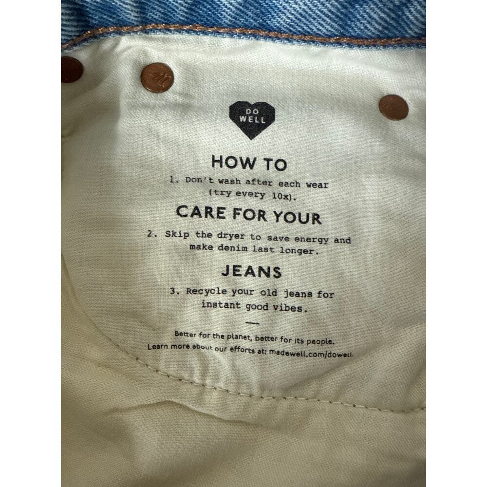 Madewell Women’s Relaxed Denim High Rise Cutoff Shorts Raw Edge Size 26 EUC - Picture 9 of 13